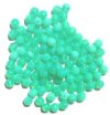 100 6mm Milky Opal Green Round Glass Beads